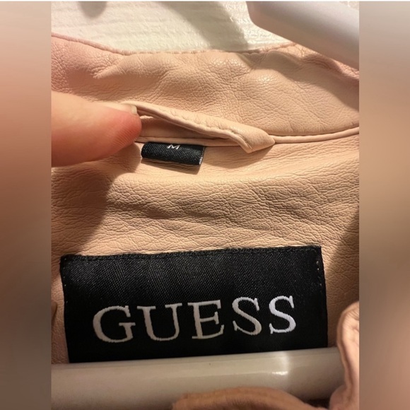 GUESS Faux Leather Y2K Racer Moto Jacket - Picture 13 of 14